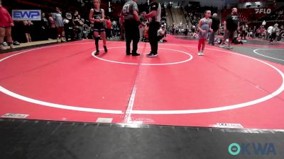 85 lbs Rr Rnd 1 - Paisley Filby, Collinsville Cardinal Youth Wrestling vs Bella Hutcheson, Wagoner Takedown Club