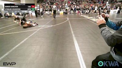 51 lbs Consi Of 4 - Ember Shelton, Team Tulsa Wrestling Club vs Lynnlee Johnston, Mannford Pirate Youth Wrestling