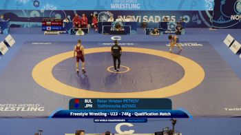 74 kg Qualif. - Petar Petkov, Bulgaria vs Yoshinosuke Aoyagi, Japan