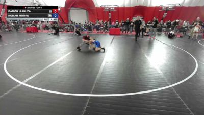 96 lbs Cons. Sub-quarters - Damon Llanuza, ISI vs Roman Moore, Sebolt Wrestling Academy
