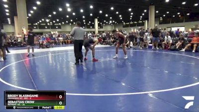 150 lbs Round 3 (6 Team) - Brody Blasingame, Crusaders WC- Red vs Sebastian Crow, Refinery WC