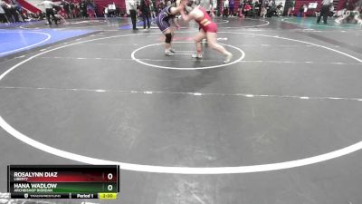 190 lbs Quarterfinal - Hana Wadlow, Archbishop Riordan vs Rosalynn Diaz, Liberty