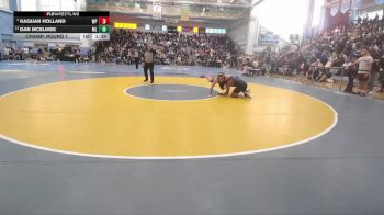 132 lbs Champ. Round 1 - Dan McElwee, Milford Senior vs Kaquan Holland, William Penn H.S.