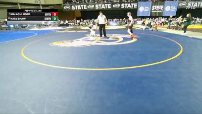 Boys 1B/2B 144 Champ. Round 2 - Nate Shaw, Newport vs Malachi Hoff, Davenport