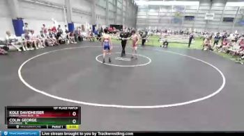 94 lbs Placement Matches (8 Team) - Kole Davidheiser, Pennsylvania Blue vs Colin George, Colorado