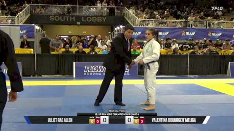Juliet Rae Allen vs Valentina Didjurgeit Meliga 2026 Pan Kids Jiu-Jitsu IBJJF Championship