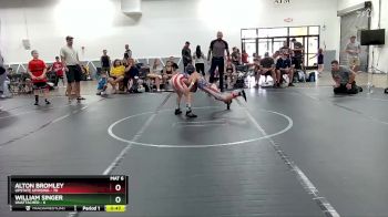 80 lbs Semifinal - William Singer, Unattached vs Alton Bromley, Upstate Uprising