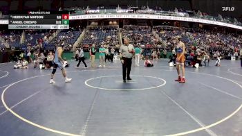 2A 126 lbs Champ. Round 1 - Angel Crespo, South Lenoir High School vs Hezekyah Matson, Randleman High School