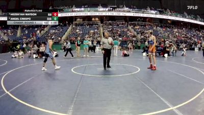 2A 126 lbs Champ. Round 1 - Angel Crespo, South Lenoir High School vs Hezekyah Matson, Randleman High School