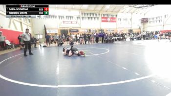 120 lbs 5th Place Match - Sofia Sciortino, Rancho Cotate vs Shereen Mehta, Dougherty Valley