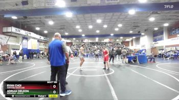 157 lbs Champ. Round 1 - Adrian DeLeon, Redwood -Visalia vs Ryan Choi, Harvard Westlake