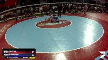 130 lbs Cons. Round 2 - Lukas Nuxall, Alaska vs Boone Foreman, Wyoming