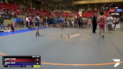 152 lbs Cons. Round 3 - Lane Vogel, KS vs Diego Diaz, MO