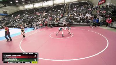 129 lbs Quarterfinal - Milo Fowden, Farmington High School vs Carter Goodwin, Layton High School