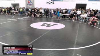 136 lbs 1st Place Match - Saoirse Cook, Anchor Kings Wrestling Club vs Braylynn Young, Nikiski Freestyle Wrestling Club