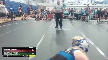 110 lbs Round 6 (8 Team) - Makaylah Vega, Florida Scorpions Gold vs Adrian Harris, Glasgow Wrestling Academy