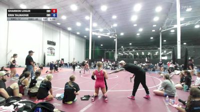 128 lbs Rr Rnd 8 - Shannon Logue, Kraken Black - Girls vs Erin Talmadge, Kraken Blue - Girls