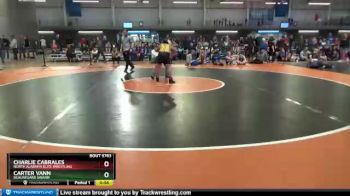 130 lbs Quarterfinal - Carter Vann, Beauregard Swarm vs Charlie Cabrales, North Alabama Elite Wrestling