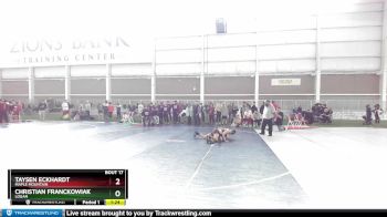 144 lbs Champ. Round 1 - Taysen Eckhardt, Maple Mountain vs Christian Franckowiak, Logan