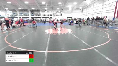 106 lbs Consi Of 16 #1 - Luke Molla, Red Roots WC vs Angus Ward, Camden Hills