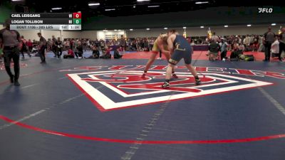 285 lbs Quarterfinal - Cael Leisgang, WI vs Logan Tollison, MI