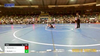 58 lbs Round Of 32 - Levi McCombs, Sebolt Wrestling Academy vs Ty McMath, Team Barracuda