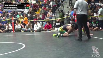 185 lbs Champ. Round 1 - Luis Lopez Ayon, Pioneer vs Octavio Ventura, JFK Wrestling
