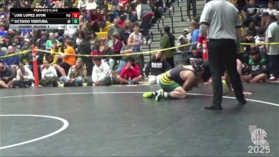185 lbs Champ. Round 1 - Luis Lopez Ayon, Pioneer vs Octavio Ventura, JFK Wrestling