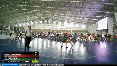 163 lbs Round 3 - Celeste Cruz, Arizona Girls Wrestling vs Izabella Romero, Elko Wrestling Club