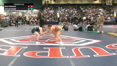 160 lbs Round Of 16 - Ella Poalillo, NJ vs Kaylah Evans, NC