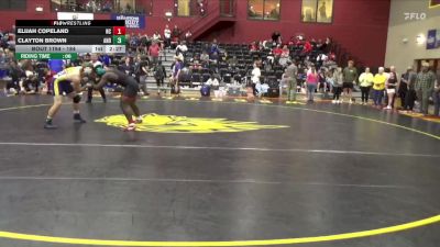 184 lbs Champ. Round 2 - Clayton Brown, Andrew College vs Elijah Copeland, Newberry College