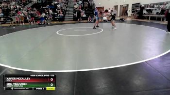 113 lbs Cons. Round 3 - Xavier Mccauley, Paola vs Eric Vielhauer, Bobcat Wrestling