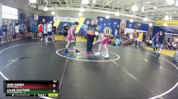 120 lbs Semis & Wb (16 Team) - Caleb Gauthier, Palm Harbor WC vs Josh Sabbia, Griffin Fang