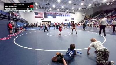 120 lbs 3rd Place Match - Austin Mueller, Dean Morgan vs Weston Inman, Big Horn Middle School