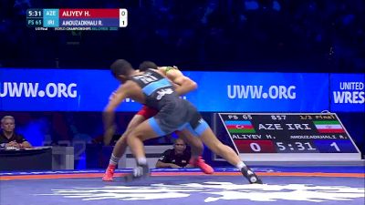 65 kg 1/2 Final - Haji Aliyev, Azerbaijan vs Rahman Mousa Amouzadkhalili, Iran