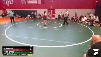 107 lbs Round 3 (8 Team) - Matti Givens, Best Trained vs Clara Witt, All American Wrestling Club