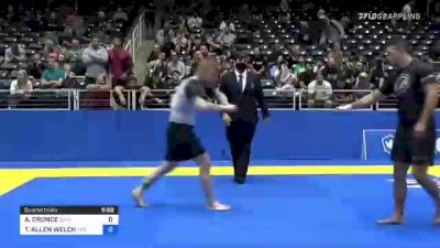 ANTHONY CRONCE vs TIMOTHY ALLEN WELCH 2021 World IBJJF Jiu-Jitsu No-Gi Championship