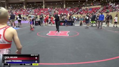 67 lbs Round 2 - Cecil Nelson, TX vs Bowen Freisberg, KS