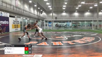 100 lbs Quarterfinal - Braylen Parker, Cyclones -MI vs Adam Polk, Elite Athletic Club Stripes