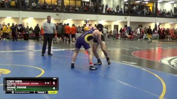 197 lbs Round 2 (12 Team) - Shane Swank, Adrian vs Cody Weix, University Of Wisconsin - Stevens Point