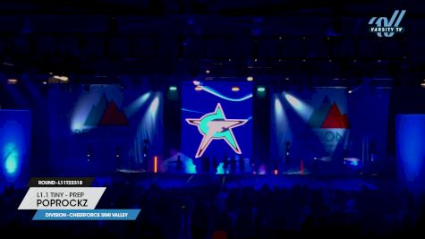 L1.1 Tiny - PREP - PopRockz [2023 CheerForce Simi Valley L11T22318] 2023 The Regional Summit: West