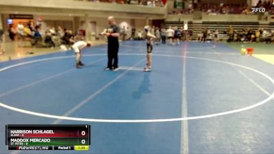 85 lbs Placement (4 Team) - Harrison Schlagel, HLWW vs Maddox Mercado, St. Peter