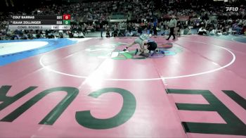 4A 150 lbs Cons. Round 3 - Colt Barras, Bonners Ferry vs Isaak Zollinger, Sugar-Salem
