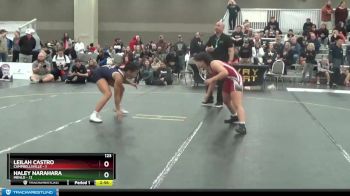 123 lbs Quarters & 1st Wb (16 Team) - Haley Narahara, Menlo vs Leilah Castro, Campbellsville