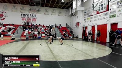 100 lbs Cons. Round 4 - Ava Cipollina, Owyhee vs Aliayha Torres, Middleton