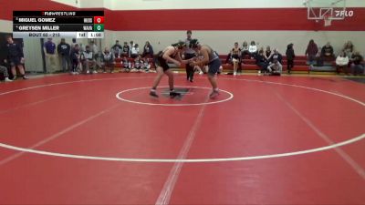 215 lbs Quarterfinal - Miguel Gomez, Hudson vs Greysen Miller, Wapsie Valley