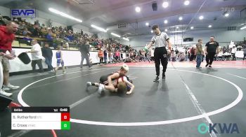 64 lbs Rr Rnd 5 - Stetson Rutherford, Grove Takedown Club vs Camden Cross, Verdigris Youth Wrestling