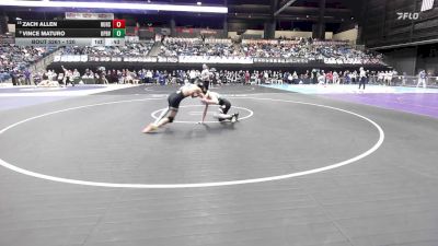 120 lbs Cons. Round 2 - Zach Allen, Hutchinson HS vs Vince Maturo, Overland Park-Blue Valley Southwest HS