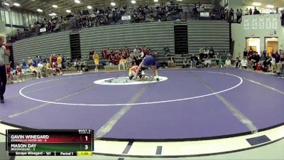 157 lbs Semis & 1st Wrestleback (8 Team) - Mason Day, Brownsburg vs Gavin Winegard, Evansville Mater Dei