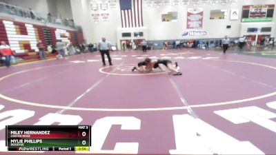 100 lbs Cons. Round 4 - Miley Hernandez, Canyon Ridge vs Mylie Phillips, Ridgevue